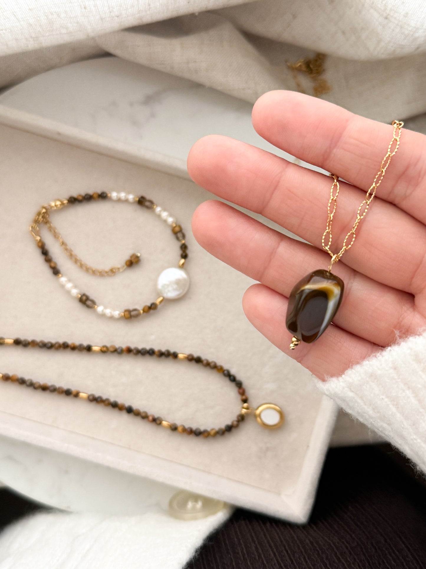 Golden Brown Necklace