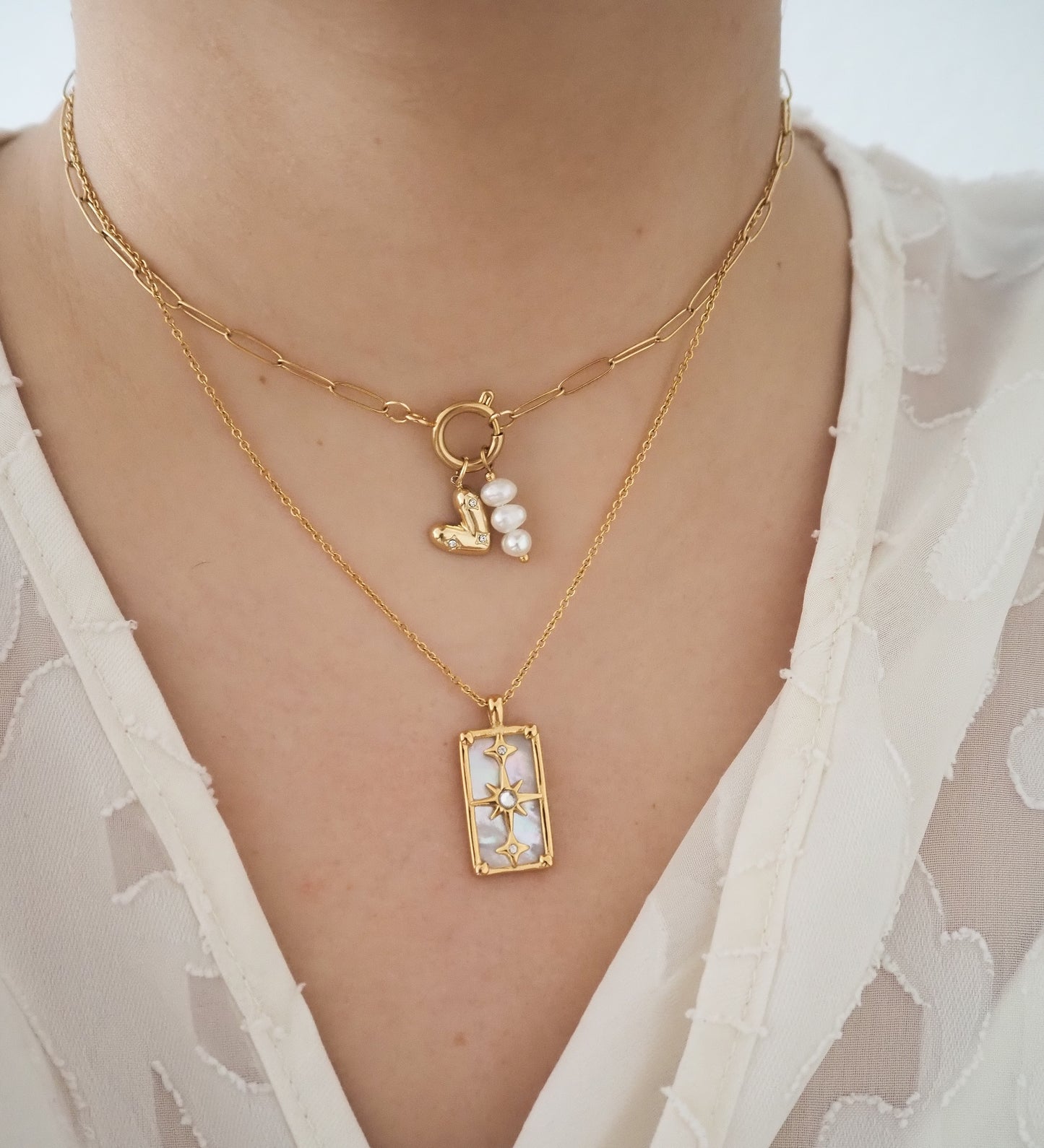 Zirconia Heart Charm