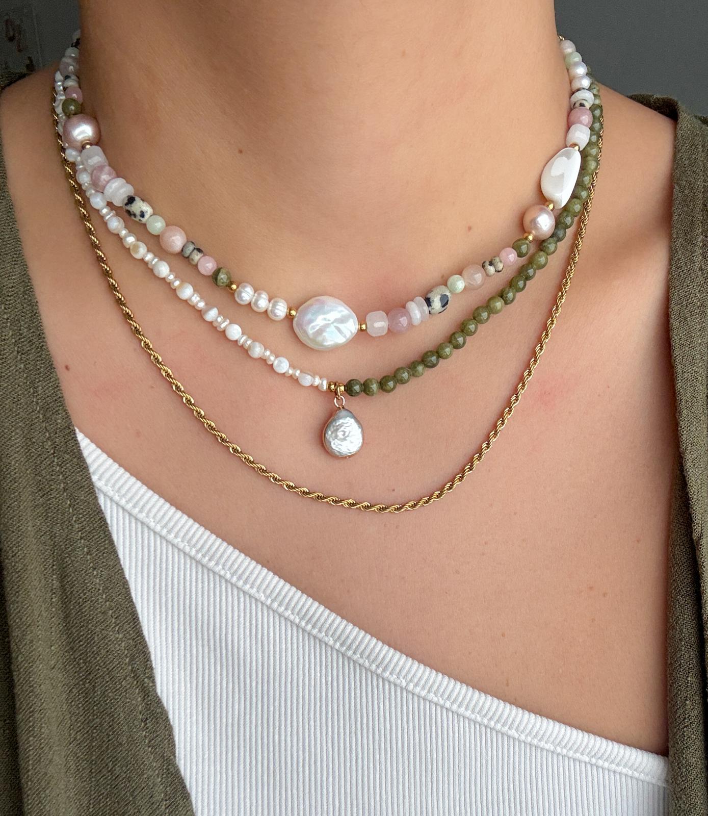 Rosewater Pearl Necklace