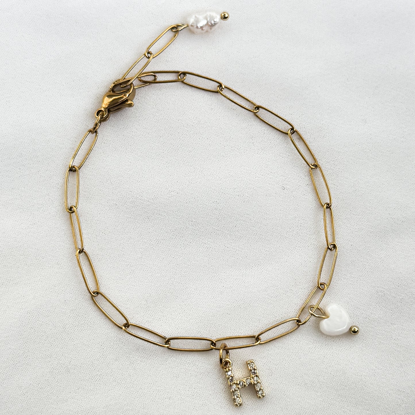 Letter Charm Bracelet