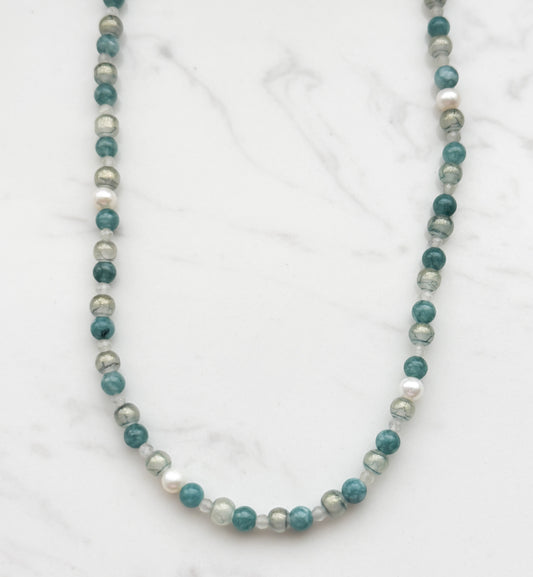 Natural Stone Mix Necklace