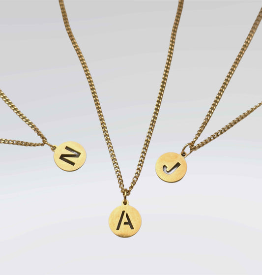 Coin Letter Necklace