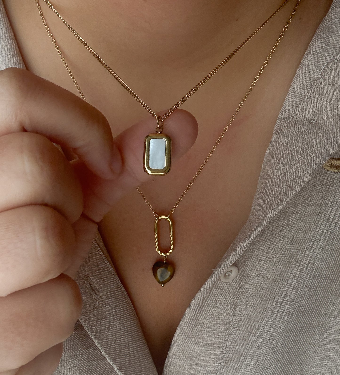 Natural Shell Charm Necklace