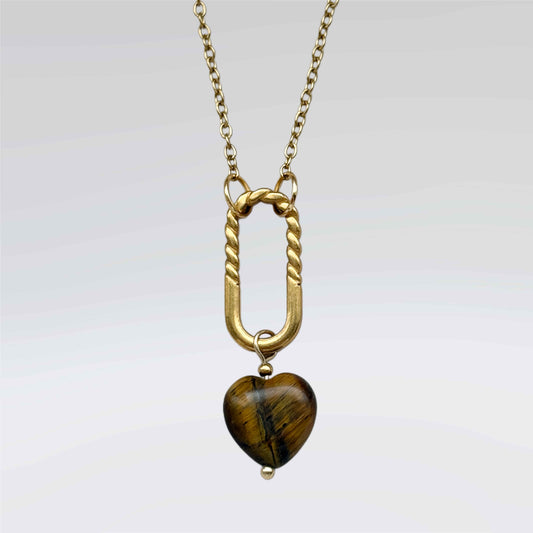 Cocoa Heart Necklace