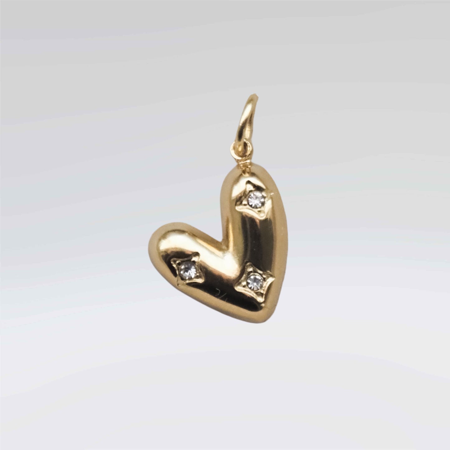 Zirconia Heart Charm