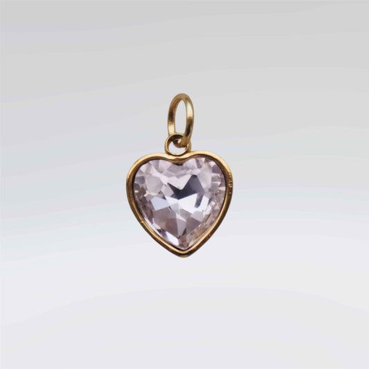 Diamond Heart Charm