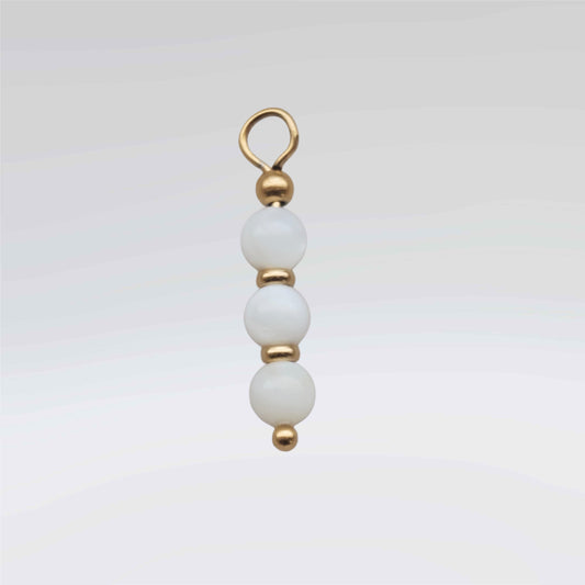 Three Shell Beads Charm