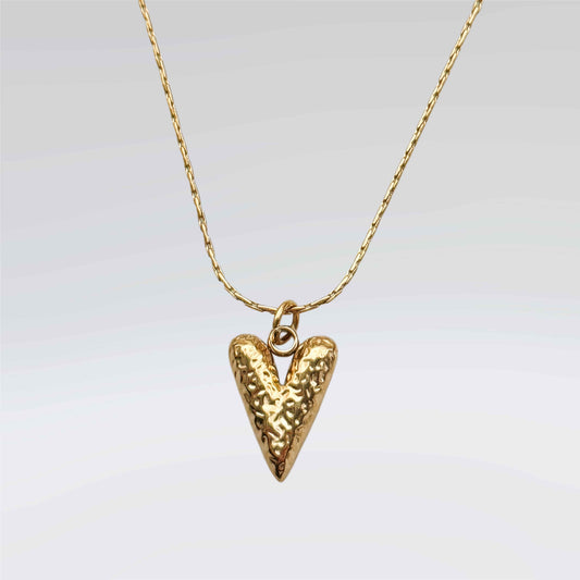 Drop Heart Necklace