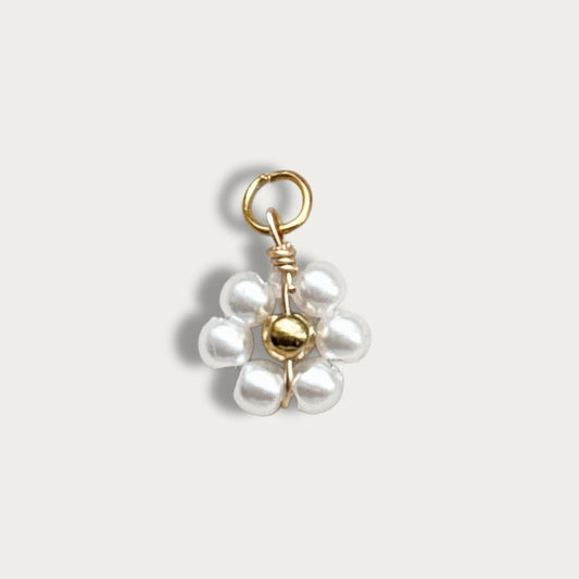 White Flower Charm