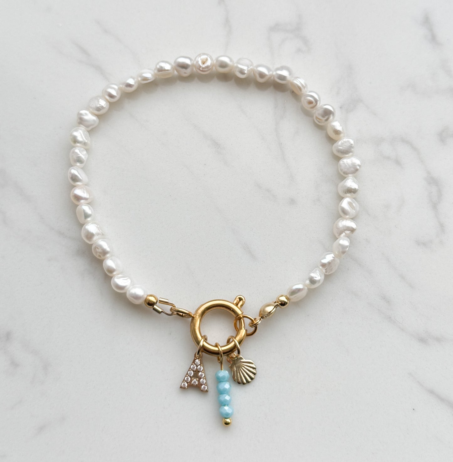 Freshwater Pearl Blue Bracelet