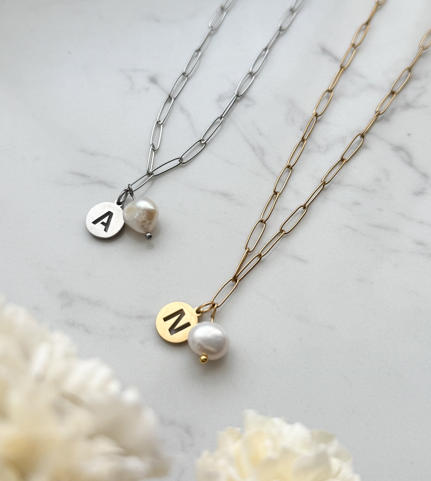 Circle Letter Necklace