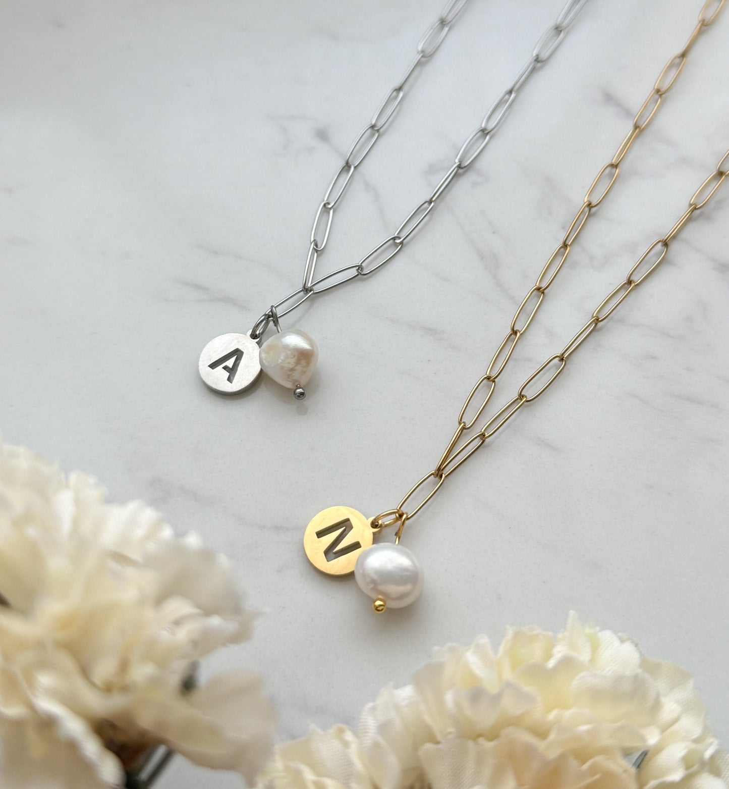 Circle Letter Necklace