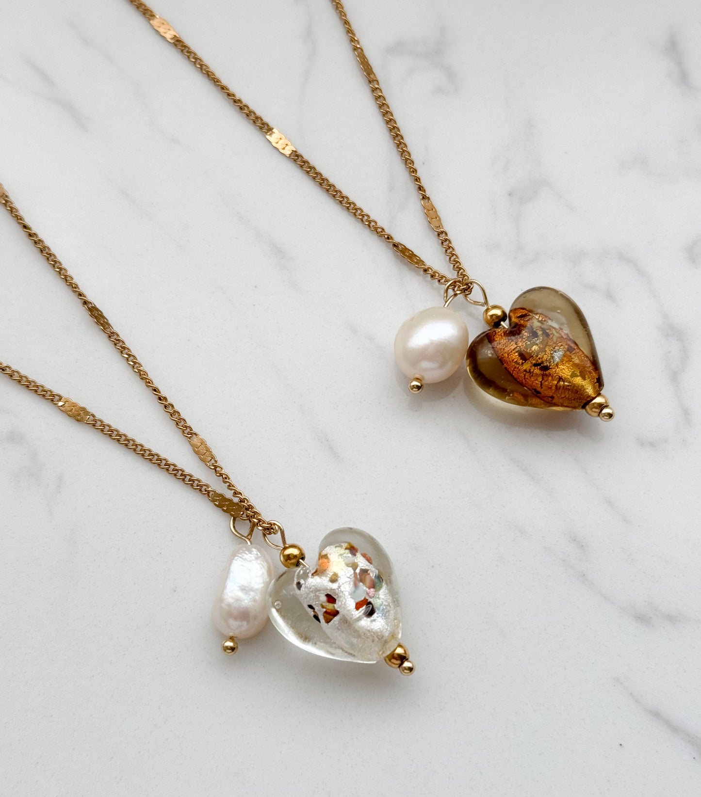 Glass Heart Necklace