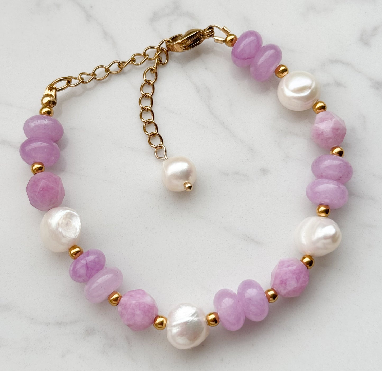 Pink & Pearls Bracelet