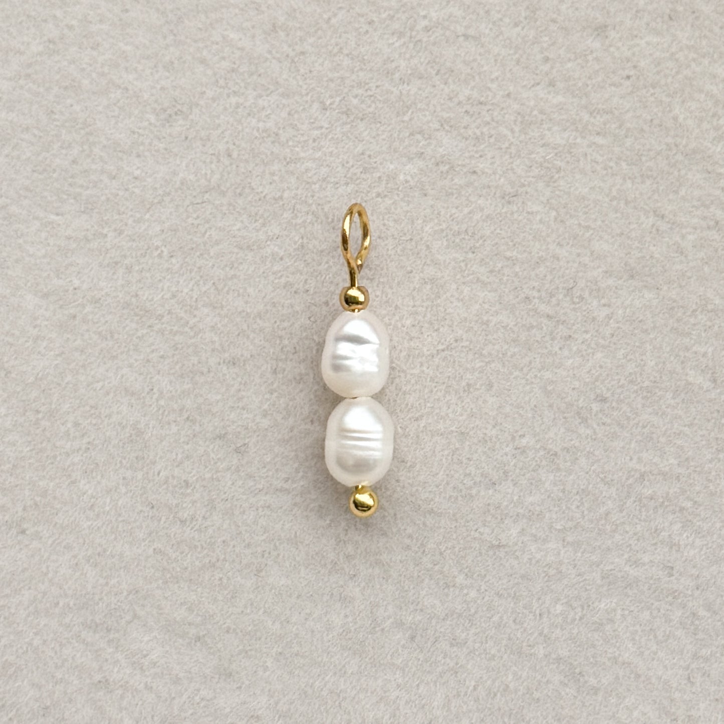 Two Pearls Charm