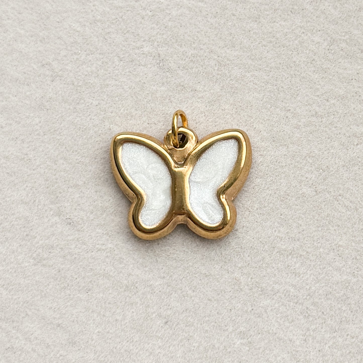 White Butterfly Charm