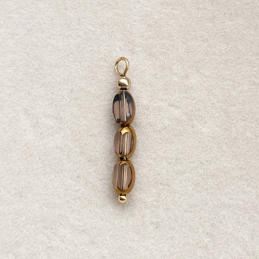 Brown Glass Charm