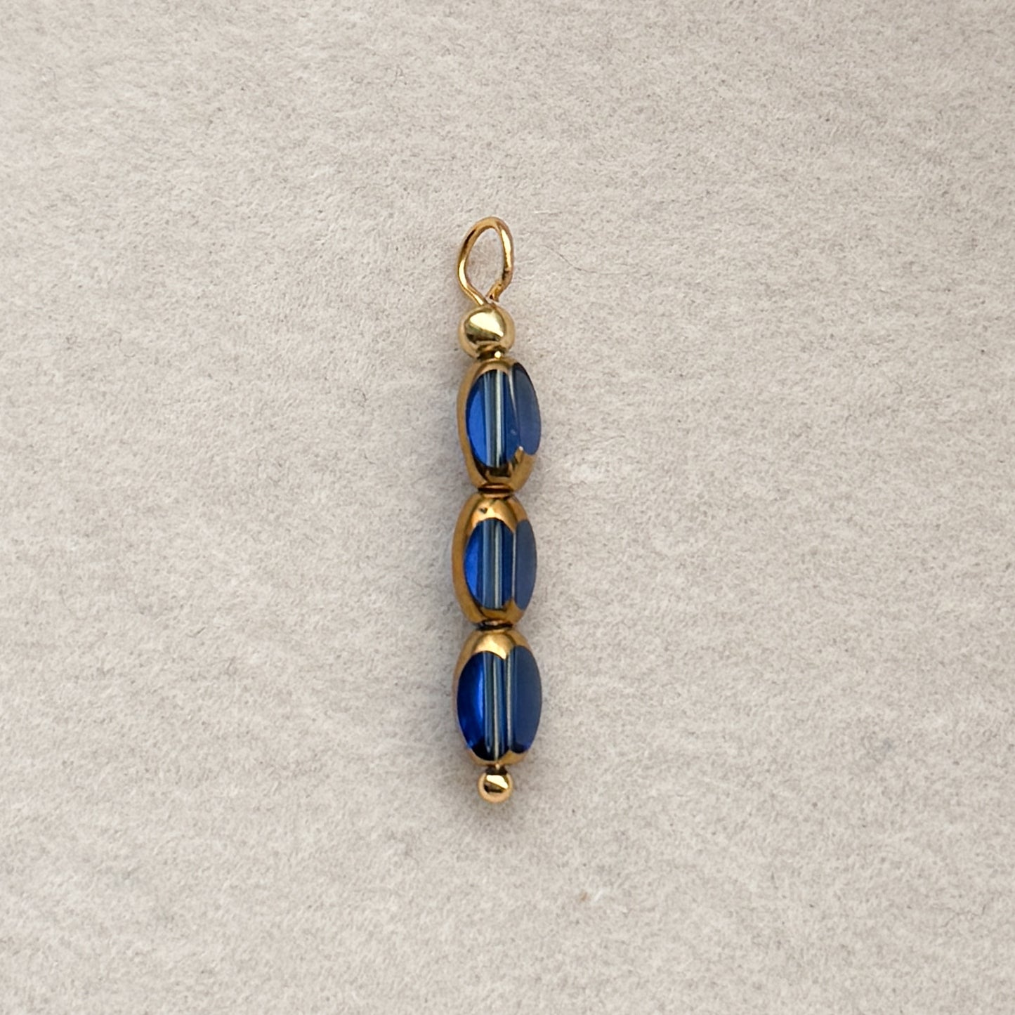 Blue Glass Charm