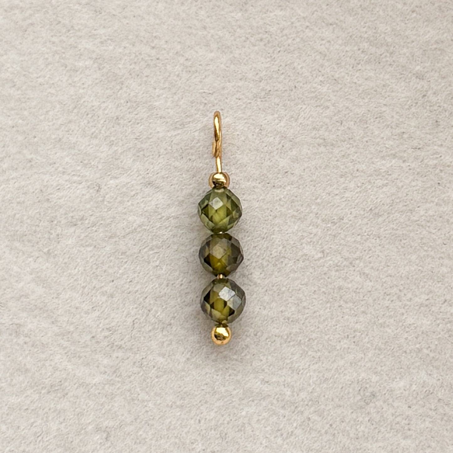 Green Zirconia Beads Charm