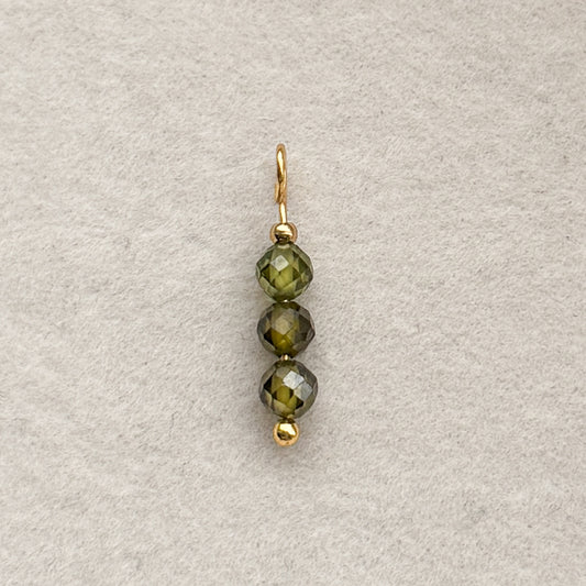 Green Zirconia Beads Charm