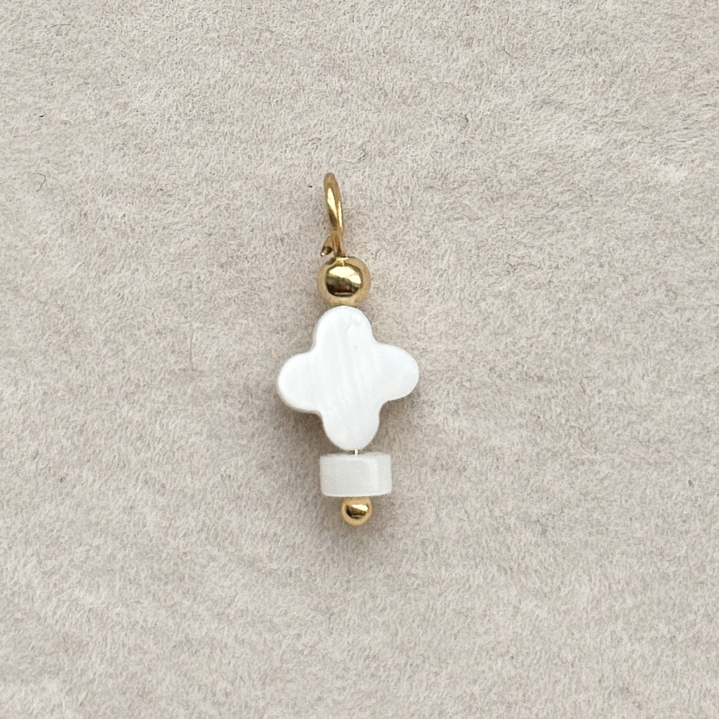 White Flower Charm