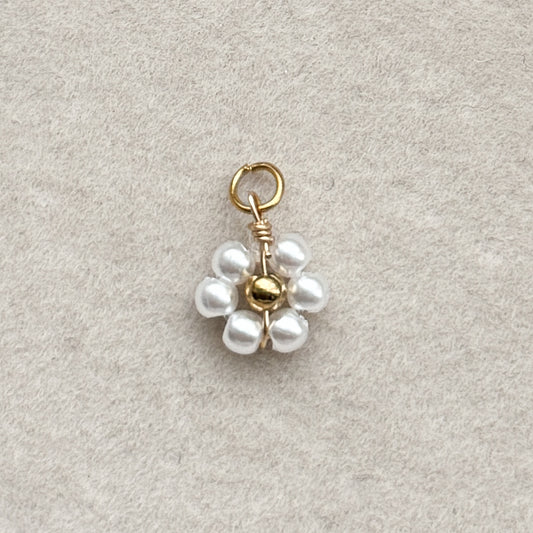 White Flower Charm