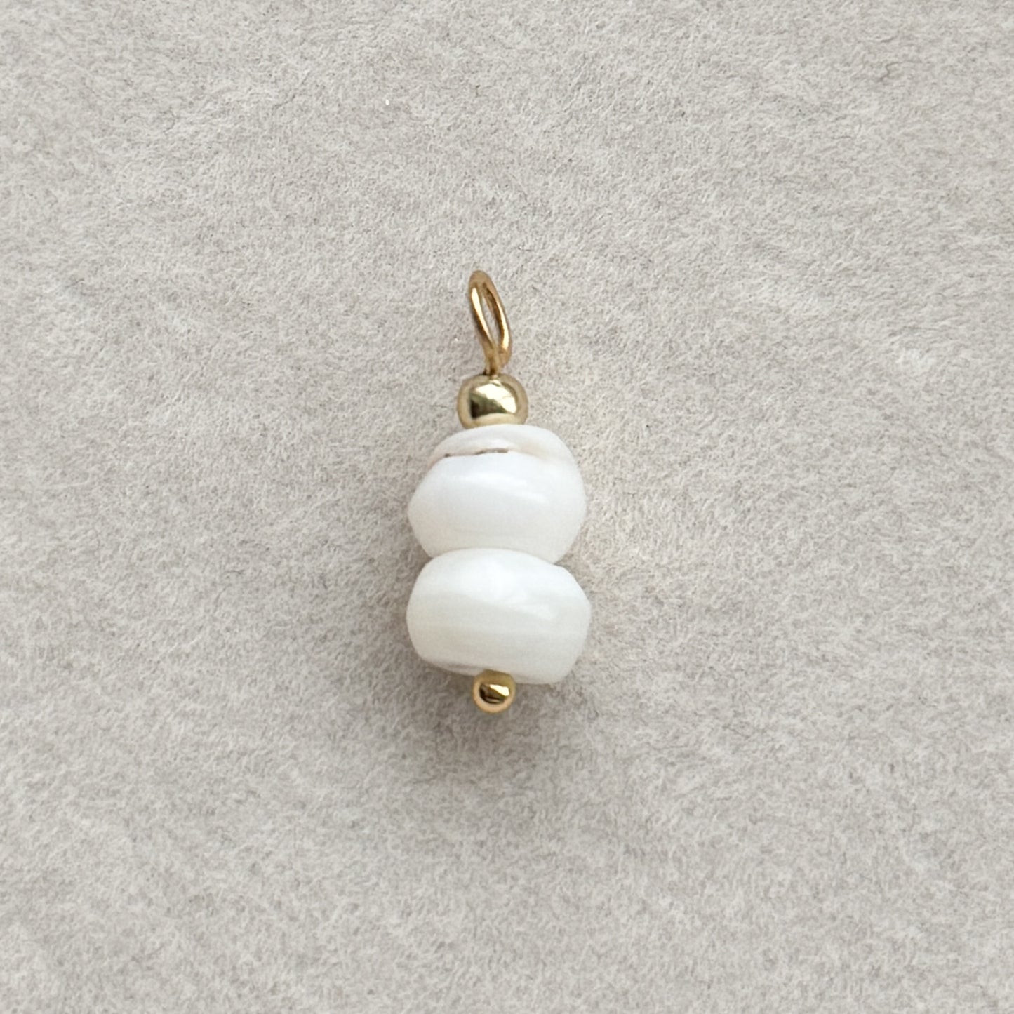 White Shell Beads Charm