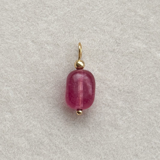 Fuchsia Stone Charm