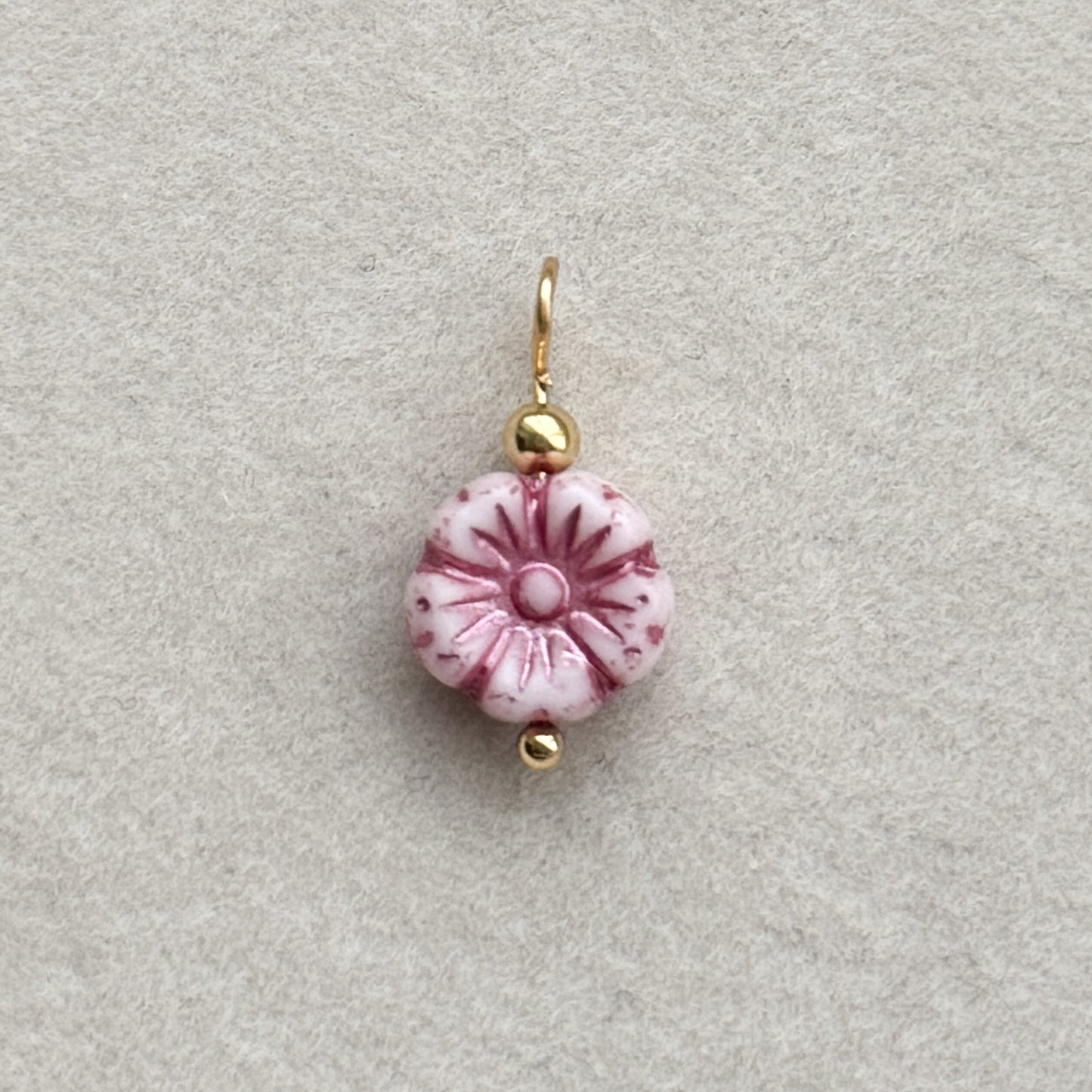 Pink Flower Charm