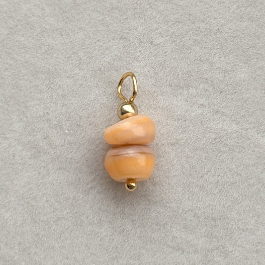 Orange Shell Beads Charm