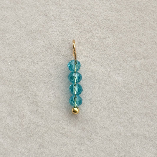 Blue Glass Beads Charm