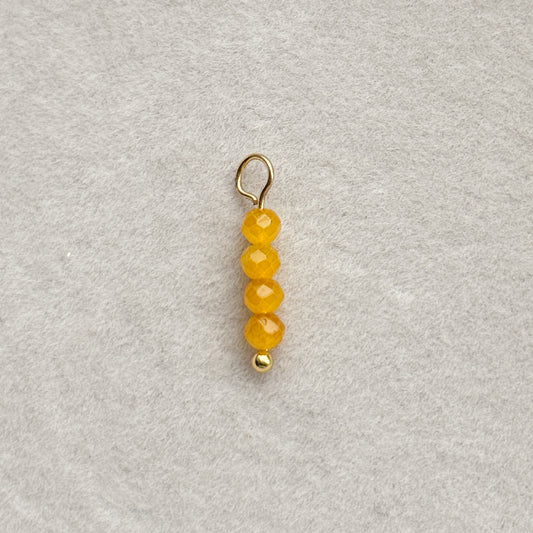 Mustard Glass Beads Charm