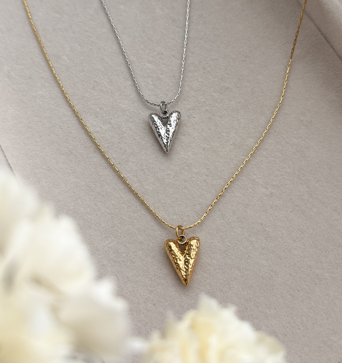 Drop Heart Necklace