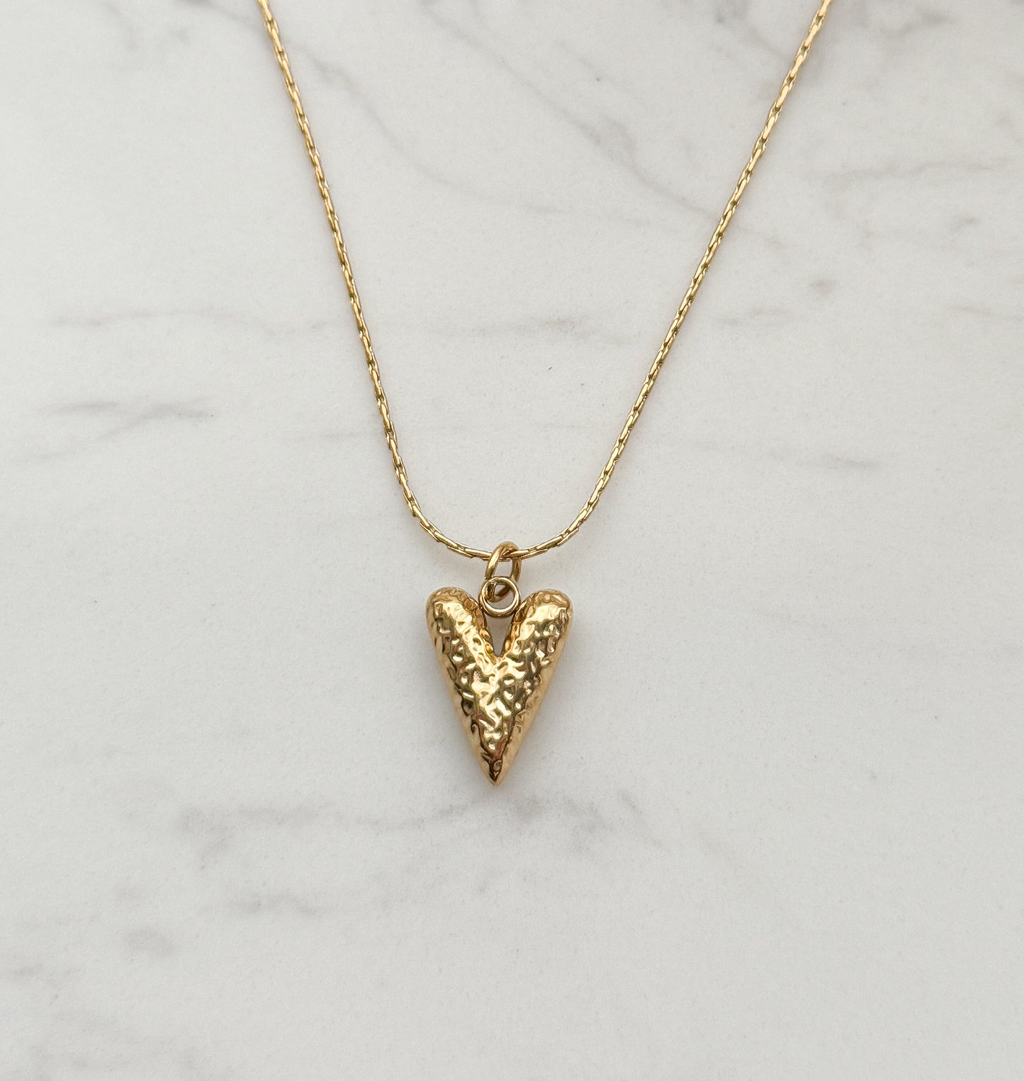 Drop Heart Necklace