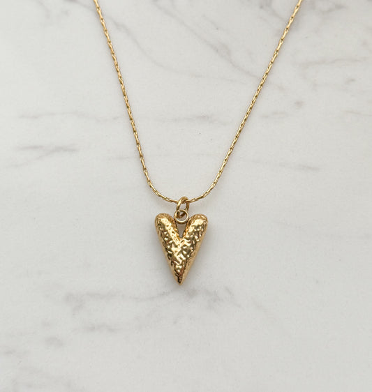 Drop Heart Necklace