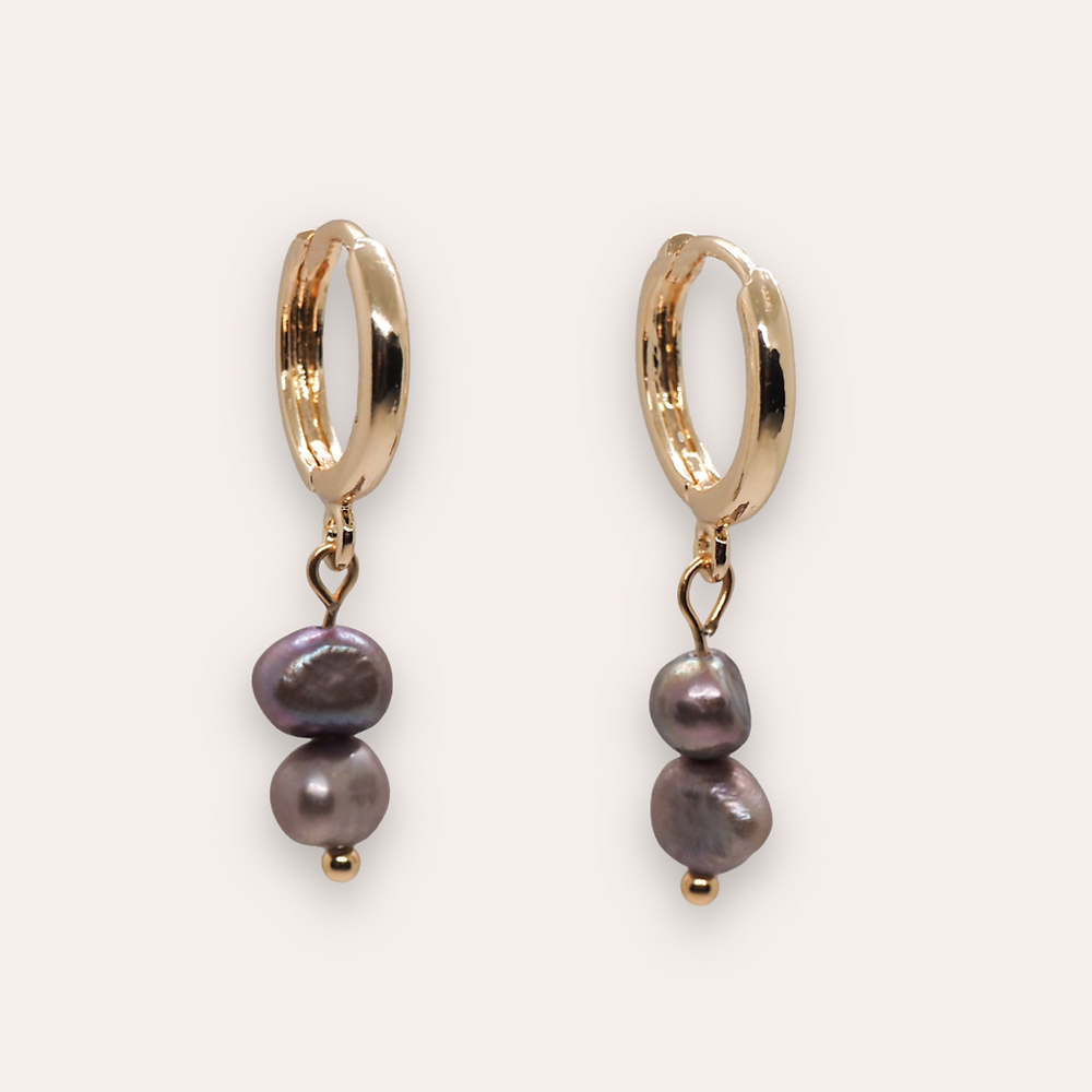 Dark Pearl Earrings