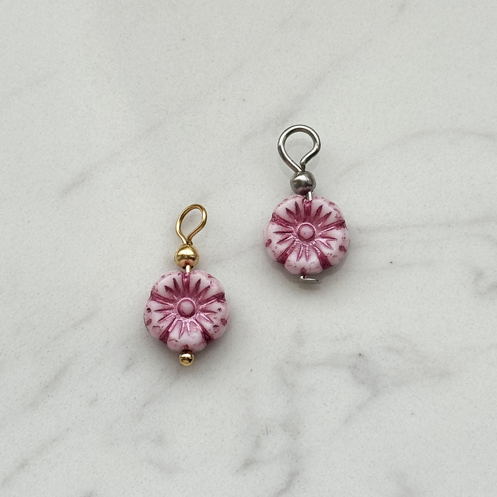 Pink Flower Charm