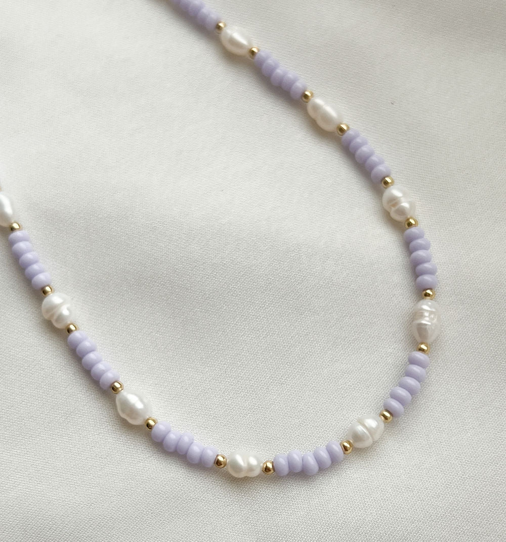 Violet Pearl Necklace