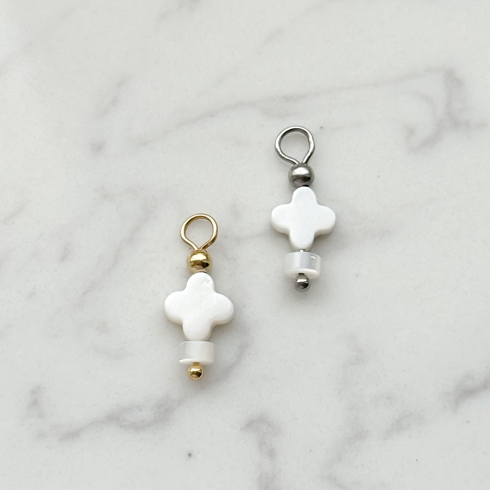 White Flower Charm