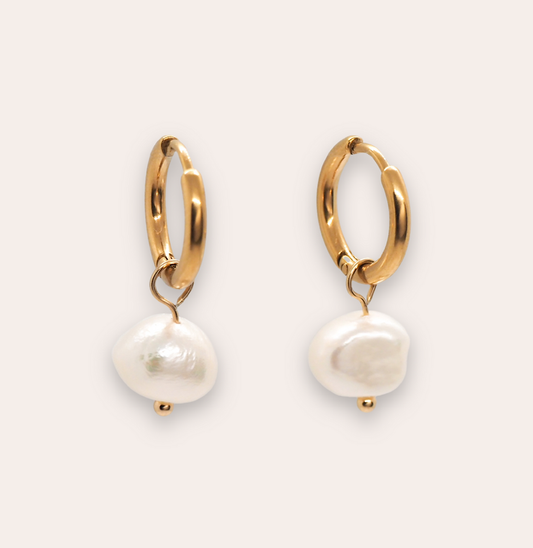 Drop Pearl Earrings