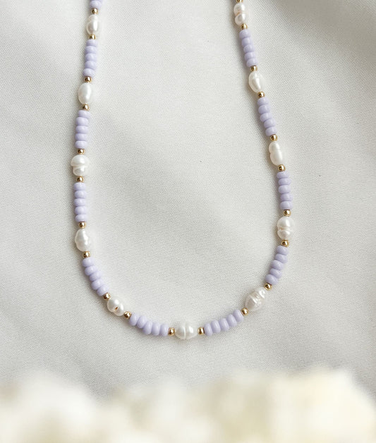 Violet Pearl Necklace